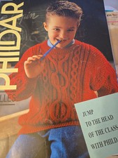 Phildar 205 Knitting PATTERN BOOK Vintage used Child Clothes DK 4ply