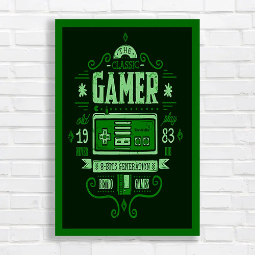The classic gamer retro gaming - classic,