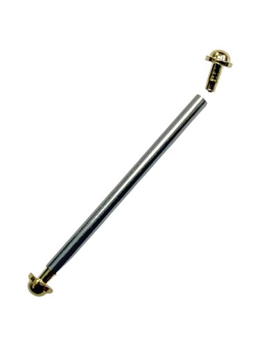 2pcs gold tone - gold, steel