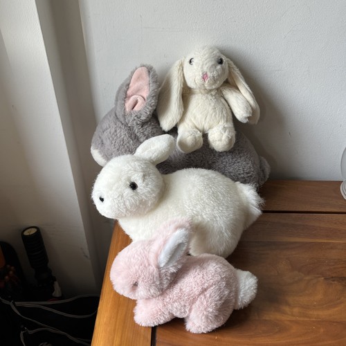 Bunny rabbits grey dusky - rabbits,