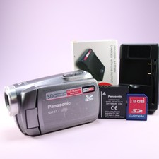Panasonic SDR-S7 Handheld Digital Camcorder Silver Tested Full Working Set