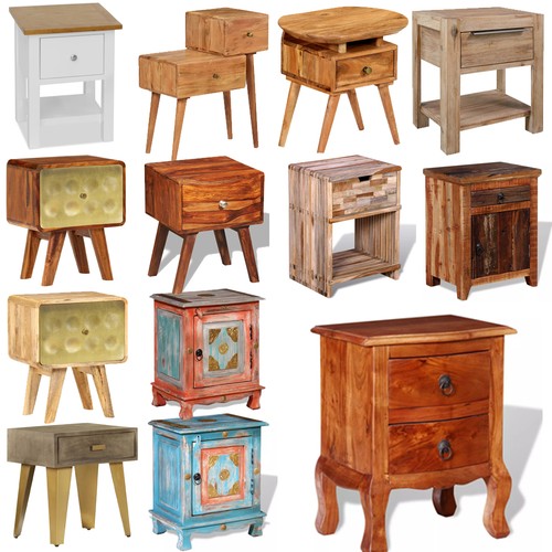 Retro bedside table drawer - retro,