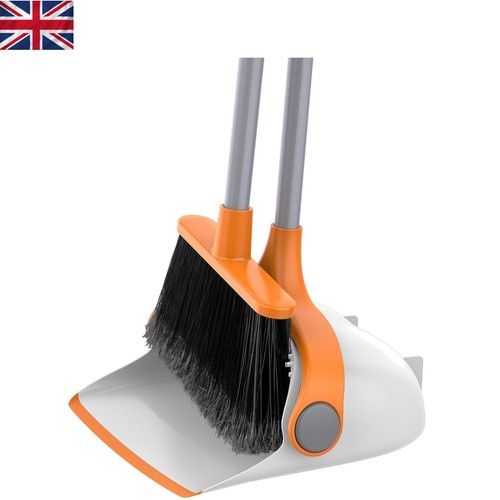 Upright broom and dustpan - broom,