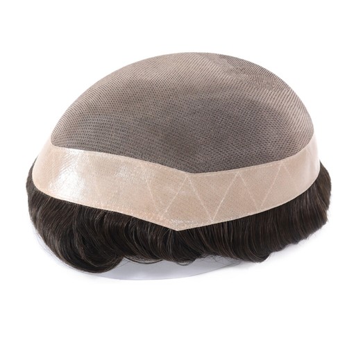 Mens toupee fine mono human - mens,