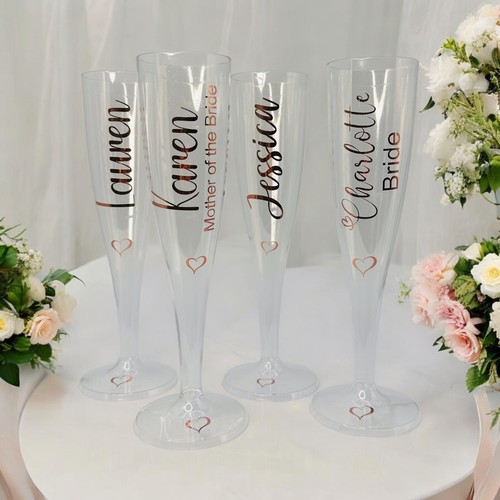 Personalised clear champagne - clear,