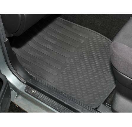 Pair front rubber footwell - of,