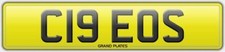 CHLOE C19 EOS NUMBER PLATE