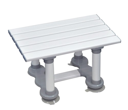 White sturdy slatted bath - sturdy,