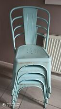 4x metal Tolix style chairs