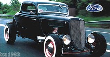 1934 FORD COUPE custom HOT ROD SPEC SHEET / Brochure