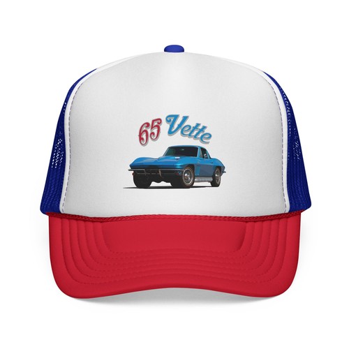 1965 corvette trucker cap hat - 1965,