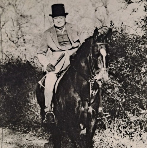 Winston churchill horse back - churchill,