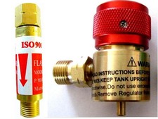 Jewelers Little Torch Regulator w/Arrestor. Fits disposable Propane, Smith TYPE