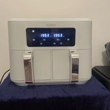 Tower Dual Basket Airfryer T17137WHT 8.5L Digital White - New Item Box Damaged