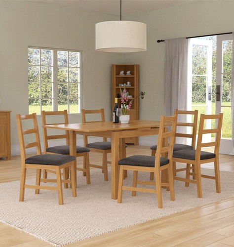 Dining set oak - dining, extendable