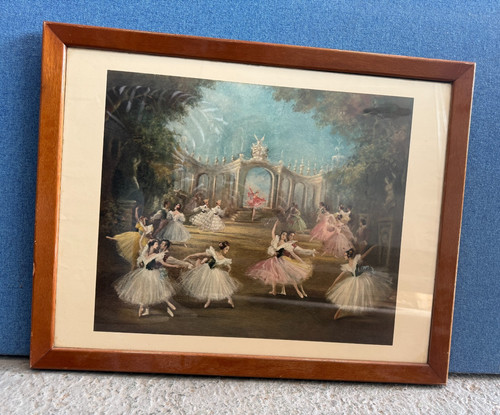 Vintage ballet dancers - dancers, art