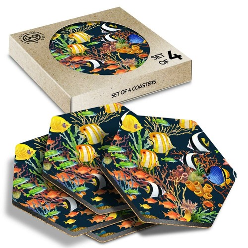 Hexagon coasters - hexagon,