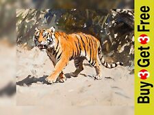 Powerful Tiger 5"x7" Print on