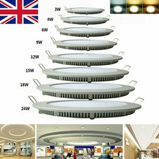 LED Ceiling Lights Flat Panel Down Light Kitchen Bathroom Room Wall Spot Lamps
