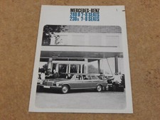 MERCEDES BENZ 240D 230/6 Limousine 7/8 seat UK Brochure - November 1973