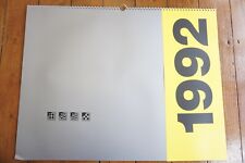 1992 Railfreight Railway Calendar Rail Freight 