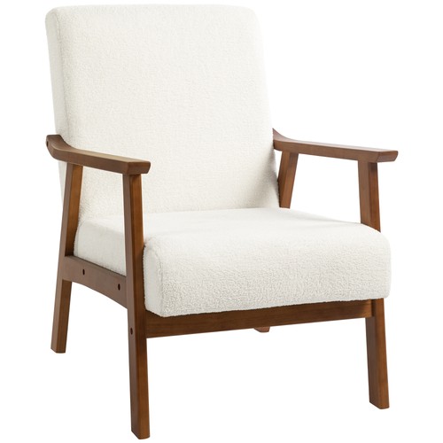 Homcom boucle accent - accent, chair