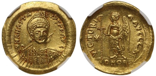 Anastasius gold solidus - i,,