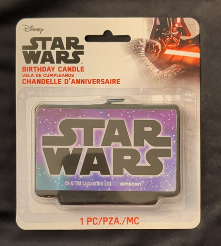 Star wars birthday candle - star,