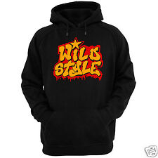 WILD STYLE HOODIE - ALL COL + SIZE (Gildan graffiti bombing Hip-Hop subway)