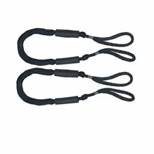 2x Boats Kayak Tugging Bungee Dock Line Ties Marine Stretch Rope Mooring 4-5.5ft