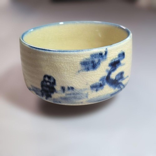 Tea bowl pierced gosu e - tea, pierced,