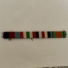 World War Two Ribbon Bar - 39-45, Italy, France & Germany Star & Defence Medal