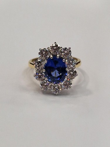 Sapphire and diamond - and, cluster