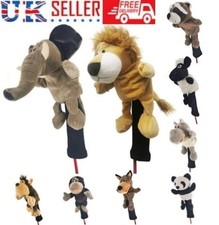 Novelty Golf Club Headcover Soft Animal Wood Driver Head Cover Sleeve Sets New