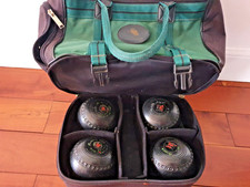 Lawn Bowls Henselite Classic II Deluxe Size 5 Heavy  Black + Prohawk bag