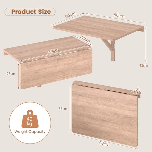 80x60cm foldable wall mounted - 80x60cm,
