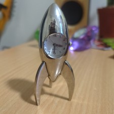 Lovely Rocket Desk Clock And
