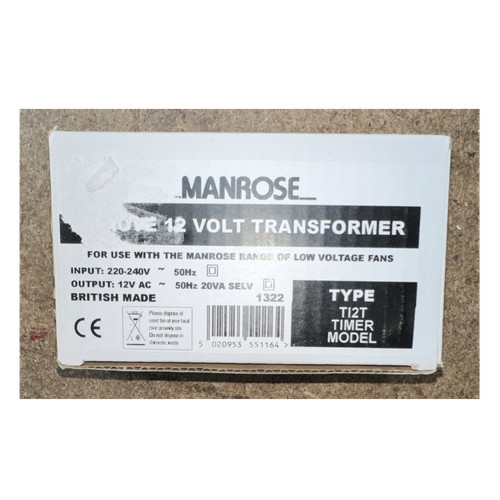 Manrose ti2t timer - manrose, transformer
