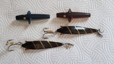 Vintage Fishing Lures Job Lot, 2 Large ABU GARCIA TOBY'S And 2 DEVON MINNO'S