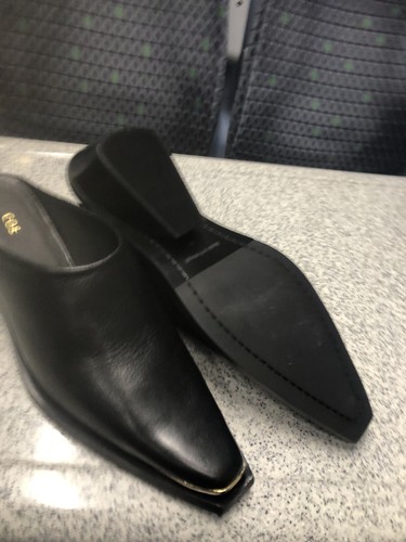 Cos black leather block - block, healed