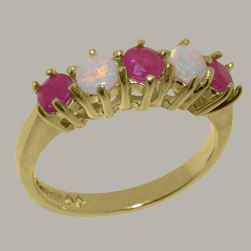 10k yellow gold natural ruby - yellow,