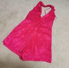 Zara Hot Pink Satin Romper
