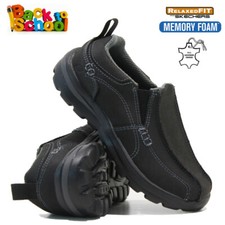 BOYS SKECHERS SLIP ON LEATHER