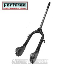 Lambretta Series 2 Li / TV FRONT FORKS with DAMPER BRACKETS Bare metal Orig spec