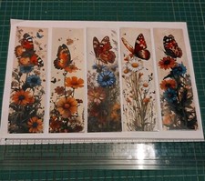 Flower and Butterfly Bookmarks