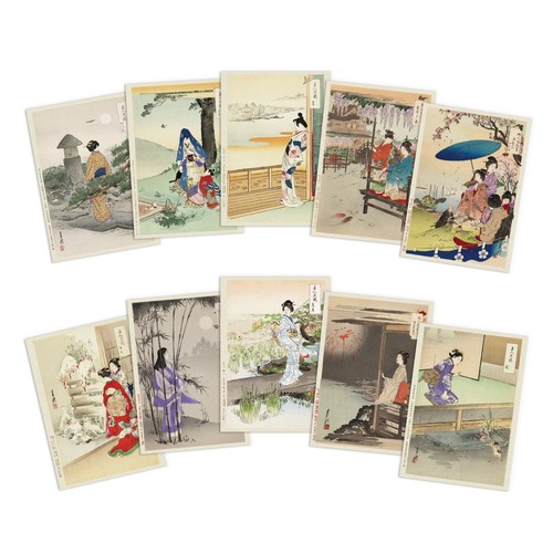 Japanese ukiyo postcards - japanese,