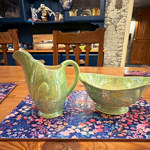 Maling green ceramic - jug, &