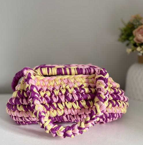 Handmade crochet clutch bag - handmade,
