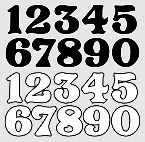 Curly bmx numbers - curly,