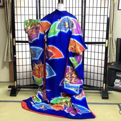 Vintage japanese hikifurisode - vintage,